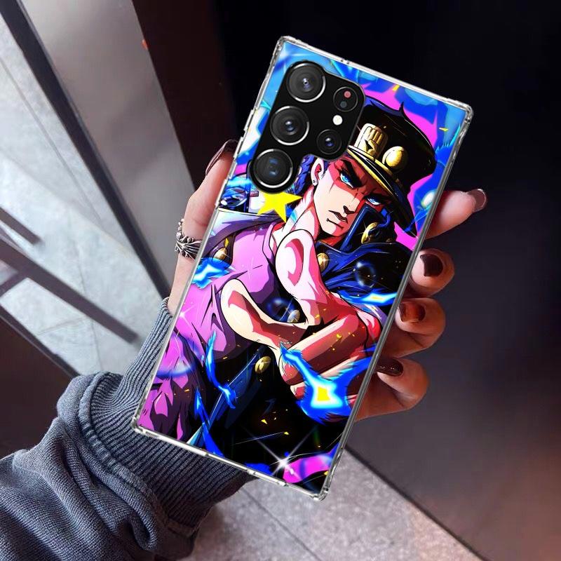 

JoJo s Bizarre Adventure Kujo Jotaro Phone Case For Samsung Galaxy S26 S25 Edge S24 S23 Ultra S22 Plus S21 S20 FE Soft TPU Back Samsung S20 Ultra