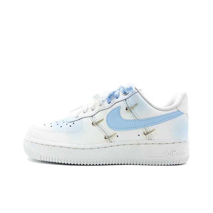 

Nike Air Force 1 Maris Sal Halo Abrasion Resistant Low top Skateboard Shoes Women s White Blue FV3654-111(Team641-) 38.5