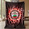 Southampton Football Print Flannel Blanket, Soft Warm Lightweight Throw Blanket for Sofa Bed Camping