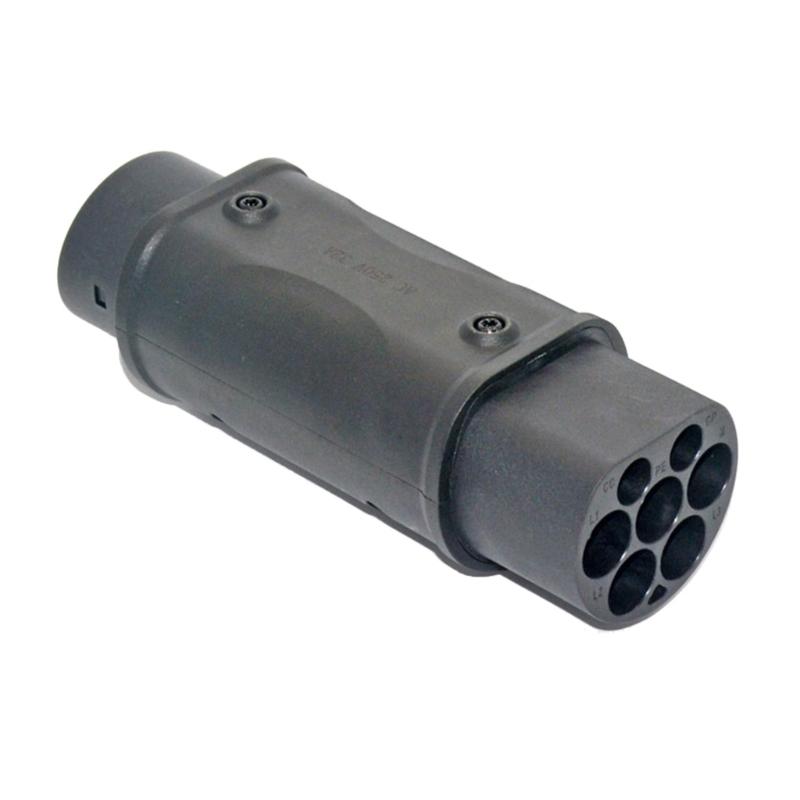 EV Car Charging Connection Adapter from IEC 62196 to J1772 Support 16A 32A Powerful EV Charging Adapter