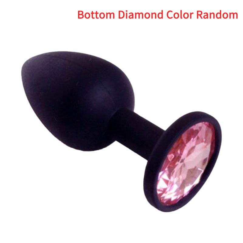Sexy Silicone Anal Plug Massage Adult Sex Toys For Women Or Man Butt Plugs Bottom Diamond Color Random