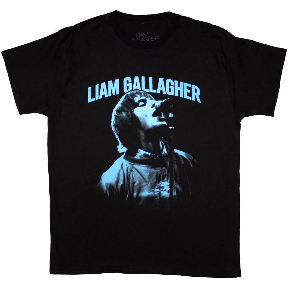 Liam Gallagher T-Shirt: Maine Road Live (Black) OFFICIAL NEW
