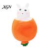 Cute Rabbit Squeeze Toy Carrot Fidget Toys Easter Bunny Stress Relief Sensory Slow Rise Ball Birthday Party Favors for Autistic Children Adult