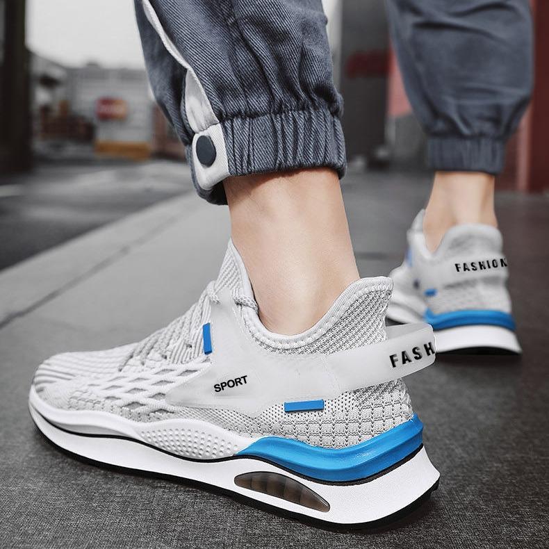 Męskie buty Nowe wiosenne niskie buty do biegania Flying Woven Oddychająca siateczka Casual Shoes