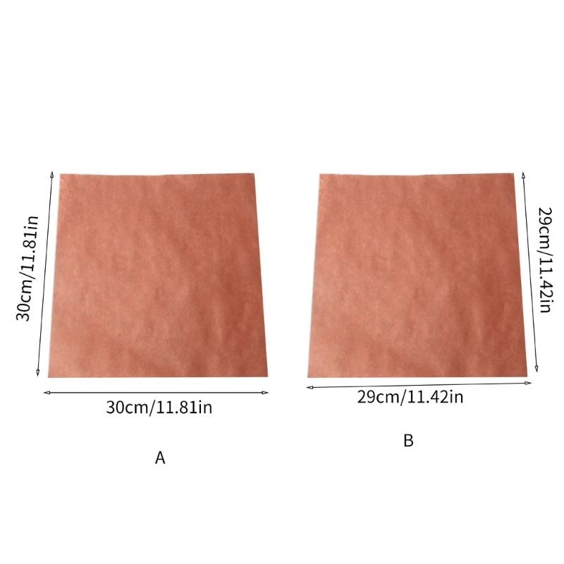 50Pcs Kitchen Supply Functional Parchment Sheet Convenient Baking Paper Convenient Oil Absorbing Paper