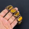 Tiger's Eye Copper Electroformed Bracelet Adjustable, Handmade Gemstone Jewelry, Gift For Mom Antique Jewelry