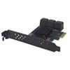 PCIE 1X/4X SATA3.0 Controller Card 6 Port 6Gbps PCIE SATA3.0 Expansion Card PCIE to SATA3.0 Controller PCIE GEN3 RTL9100VB Chip