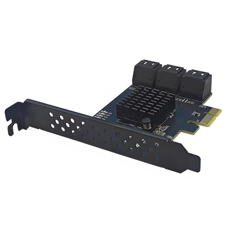 PCIE 1X/4X SATA3.0 Controller Card 6 Port 6Gbps PCIE SATA3.0 Expansion Card PCIE to SATA3.0 Controller PCIE GEN3 RTL9100VB Chip