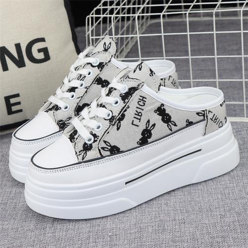 Модные полутапочки Baotou из парусины — фото 8