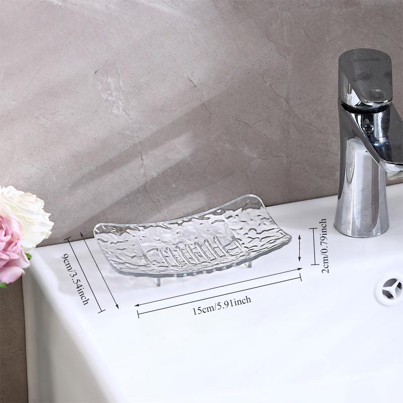 2pcs Creative Soap Dish with Drainage Holes, Soap Storage Box