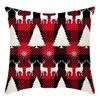 Christmas Throw Pillowcase Home Nordic Holiday Decoration Linen Super Soft Short Plush Sofa Pillowcase