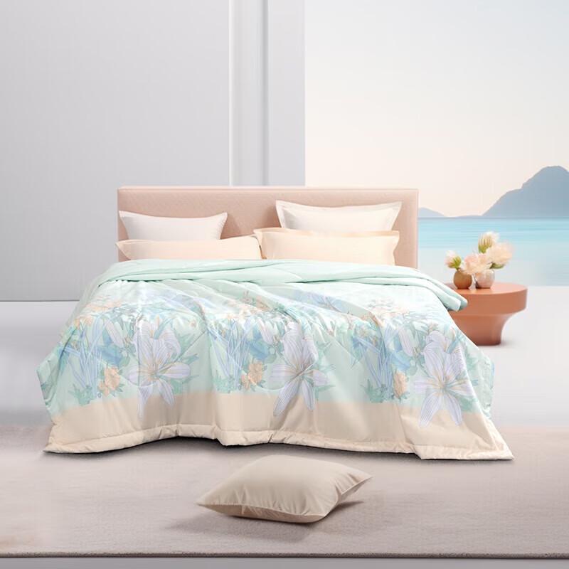 

Mercury Home Textiles Floral Antibacterial Summer Quilt