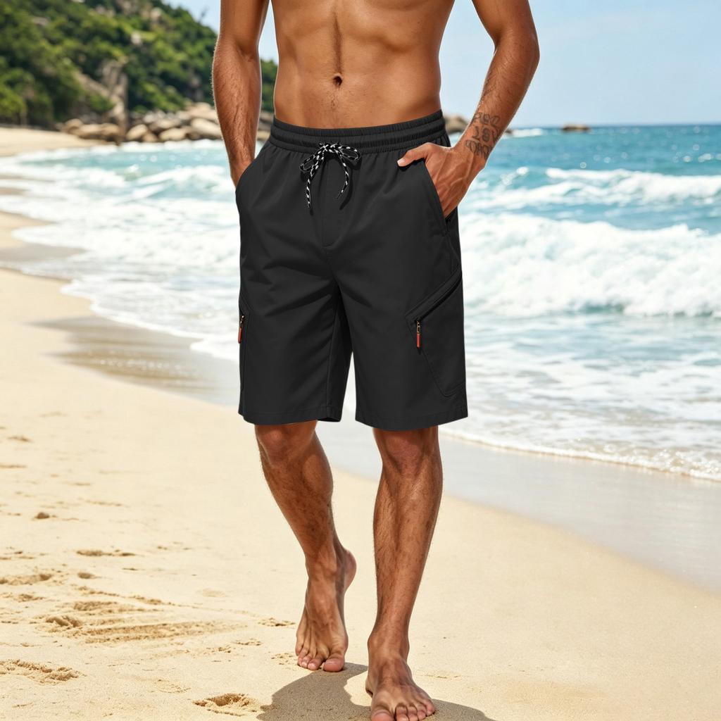 Men's Outdoor Cargo Shorts with Pockets for Hiking and Sports