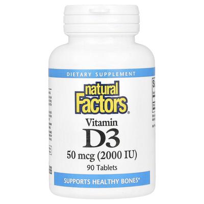 Vitamin D3, 50 µg (2.000 IE), 90 Tabletten
