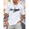 Los Angeles, NEW YORK CITY T-Shirt, Back to School Saison, Herren T-Shirt, Lässiges Kurzarm-Rundhals-T-Shirt, Geeignet für Sommer, Frühling