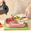 4/5 Grids Portable 304 Stainless Steel Lunch Container For Kids Students Large Capacity Lunch Box With Cutlery& Bowl Heatable N