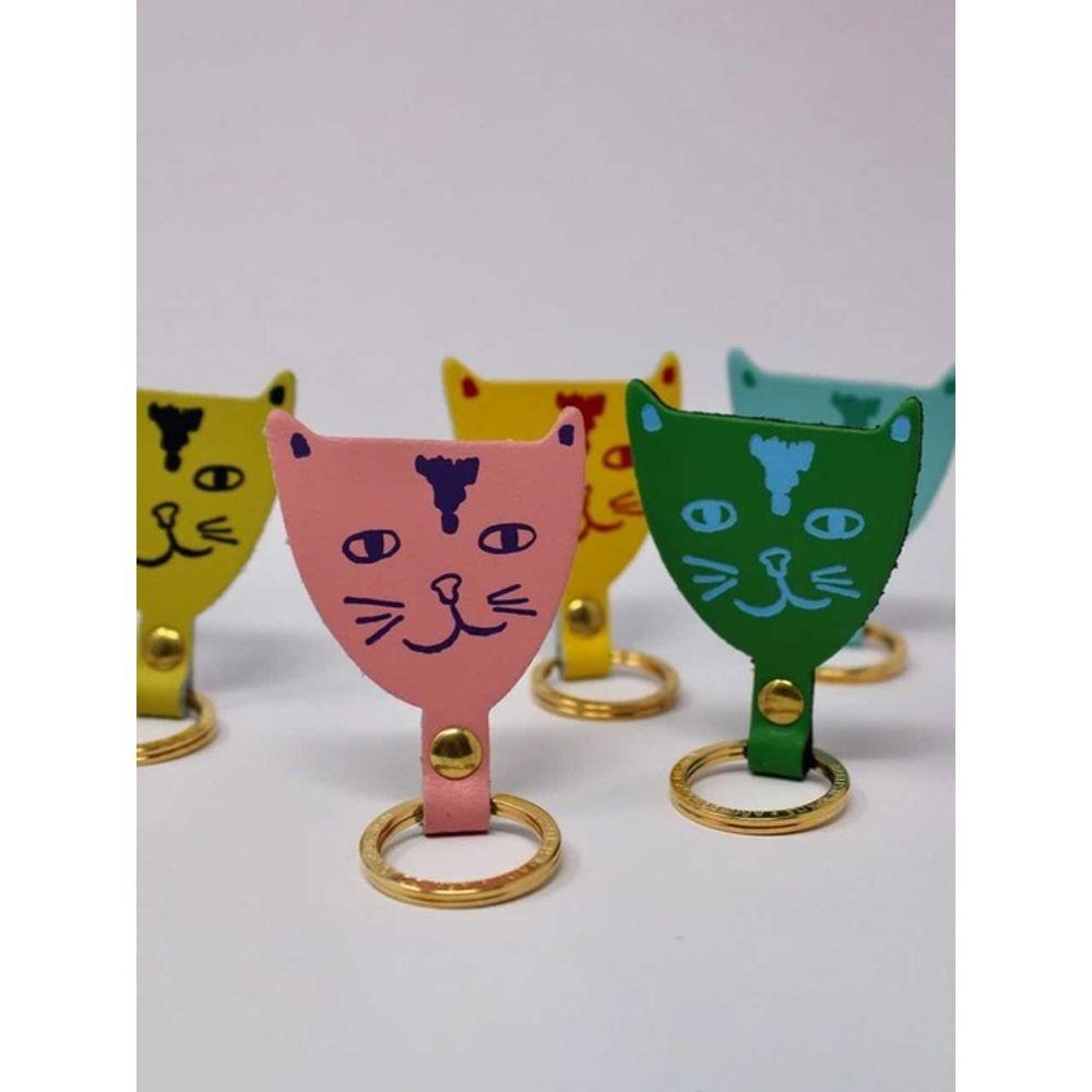 ARK COLOUR DESIGN [ARK COLOUR DESIGN] Cat Head Key Fob_Orange