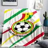 1 Stück Ghana Fußball Print Flanelldecke Hohe Qualität Warm Bequem Decke für Alle Jahreszeiten Perfekt für Geschenke Heimdekoration