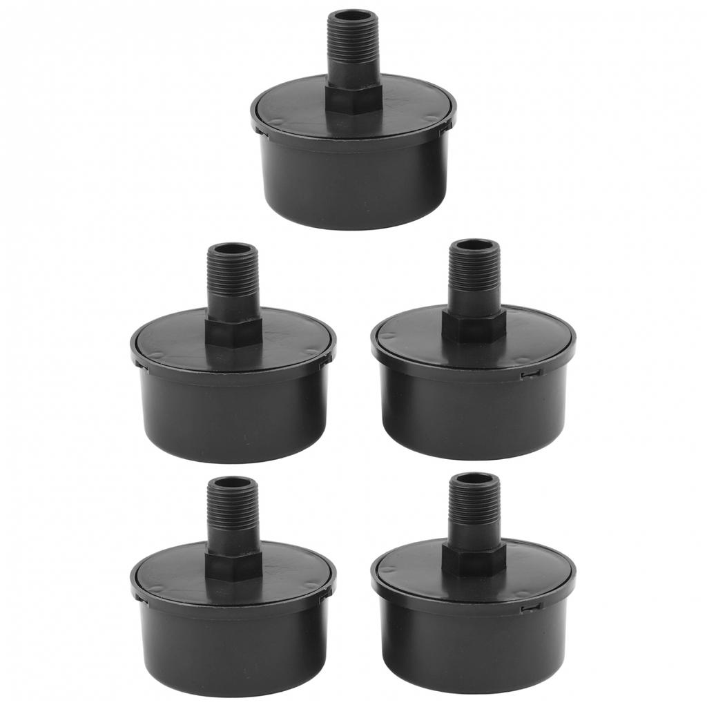 5 pz Silenziatore Filtro Compressore d'Aria Filtro di Aspirazione Nero
