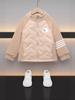 Children's Autumn/Winter School Uniform: Padded Jacket with Velvet Top for Boys & Girls - Warm Cotton Clothing for Medium & Older Kids.
