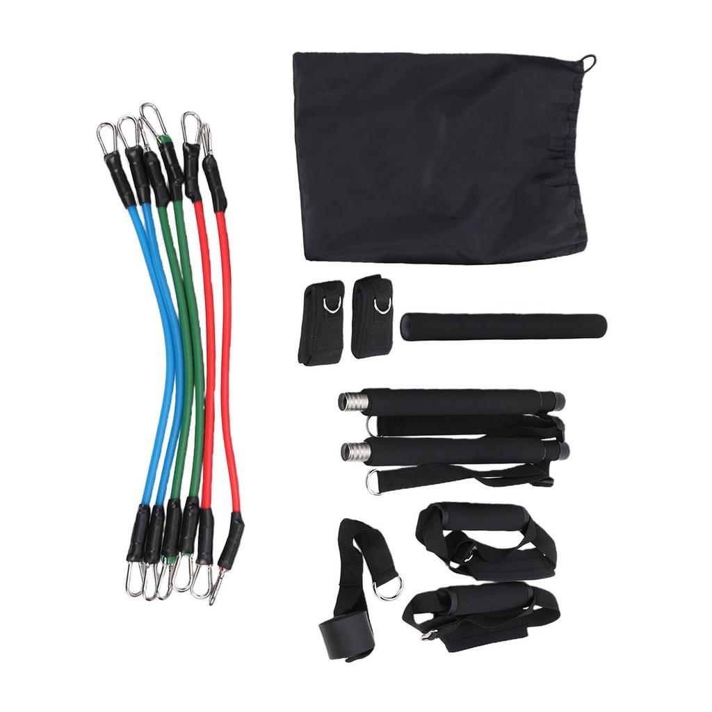 Pilates Bar Kit with Fitness Bands for Women TPE Pilates Workout Equipment for Legs Hip Waist Arm Full Body Training