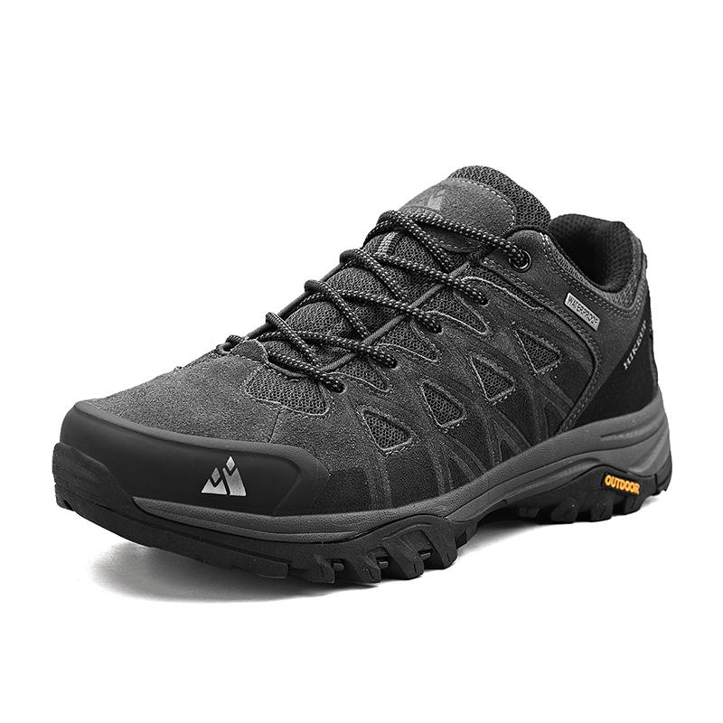 Men's New Arrival Hiking Shoes Breathable Trekking Sneakers Lace-Up Cushioning Outdoor Climbing Tourism Male Footwear