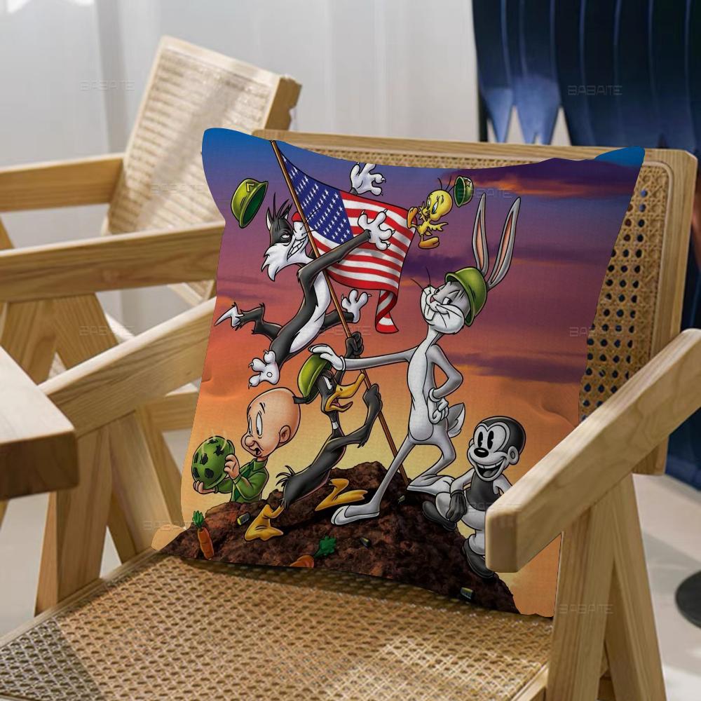 Bunny Funny Cute Rabbit Cartoon Pillowcase toon Gift Cushion Cover Bedroom Home Sofa Chair Seat Decor pillow case