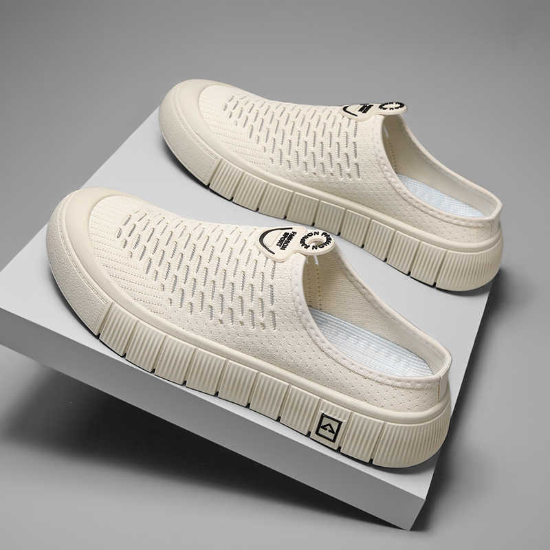 Maucassin Laceless Hiking Boots Men Summer Shoes Men's Shoes For Summer Sneakers Sports Real Top Grade Joggings