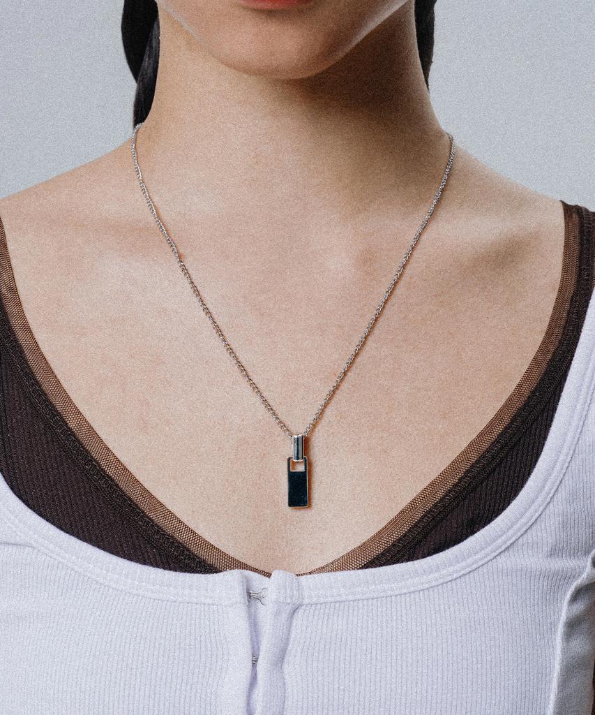 Scalettoblack Wsm004 Zipper Pendant Necklace