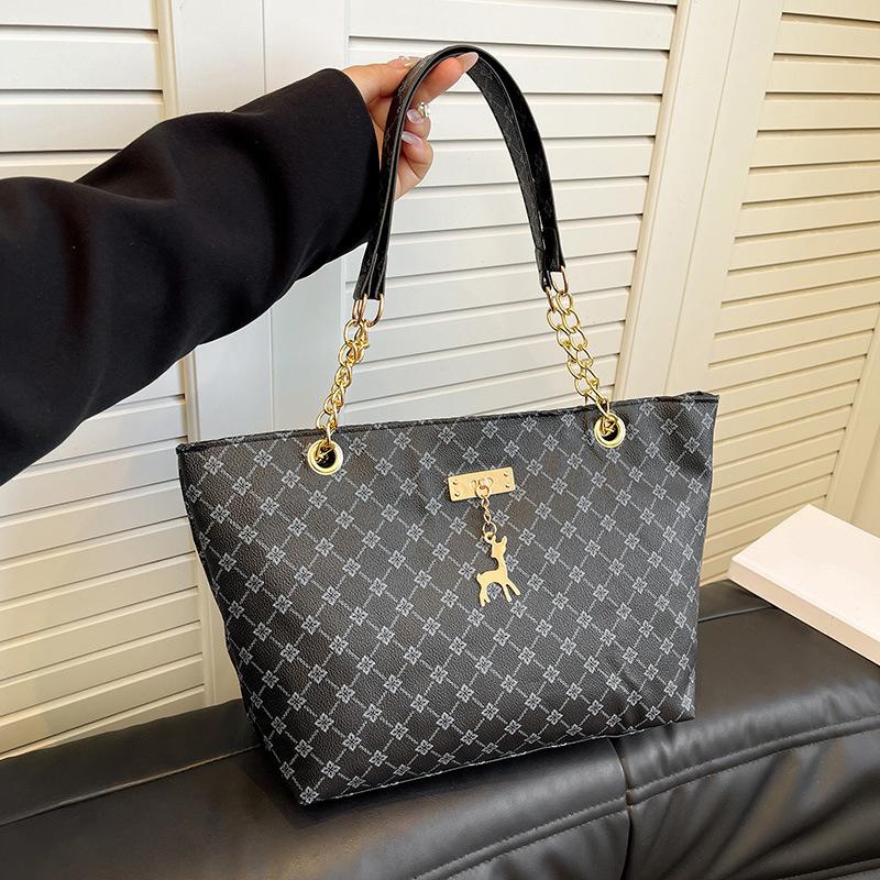 Women Luxury Design Tote Bag Large Capacity Handbag Fashion Printing Shoulder Bag Trendy New Shopping Bag Premium