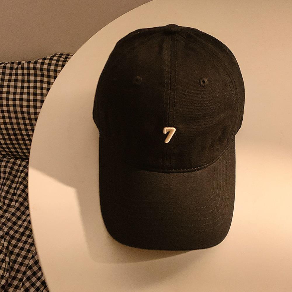 Sunscreen Embroidered 7 Cap Cotton Cotton Peaked Hat Versatile Baseball Cap  Girls