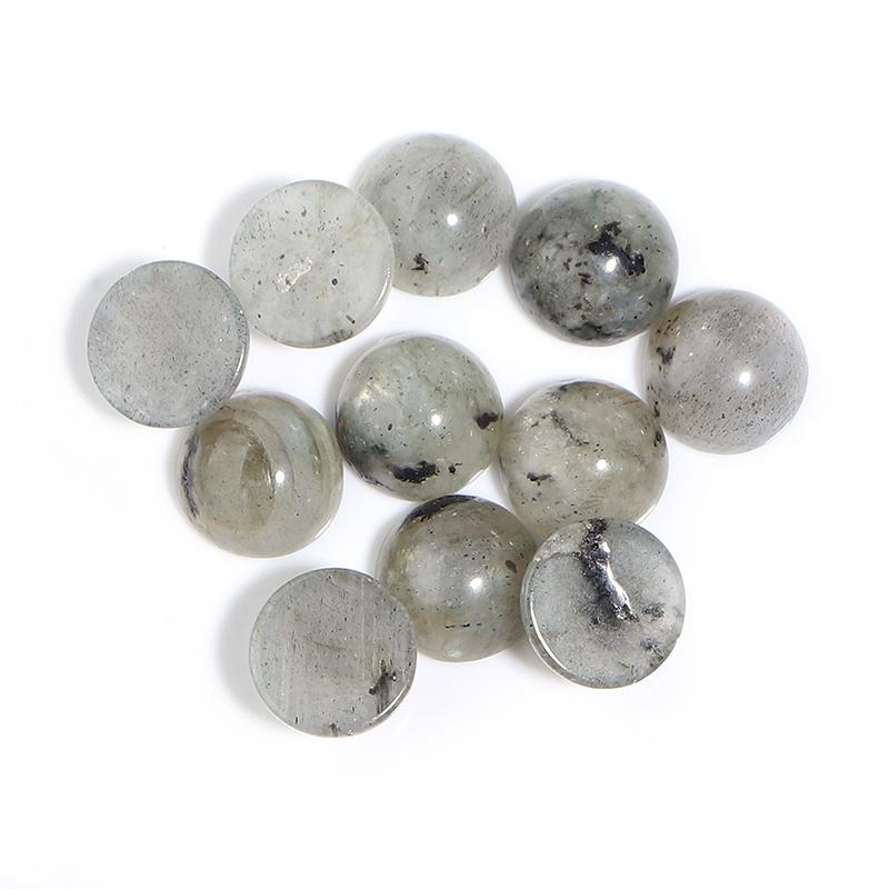Louleur 10 Stück/Los Naturstein Cabochon 4 6 8 10 12 mm 25 Muster für DIY Ring Ohrring Armband Halskette Schmuckherstellung Schmuckzubehör
