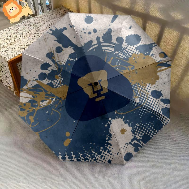 Club Universidad Nacional (Pumas) pattern, automatic folding umbrella, portable and foldable design, 8 ribs, a Christmas or birthday gift.