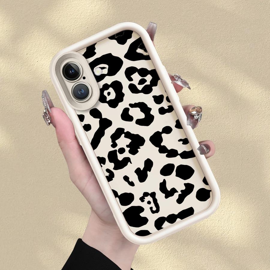 Case for iPhone 16 17 Pro Max 14 11 12 Pro Air 13 15 Plus Phone Cover Leopard Print