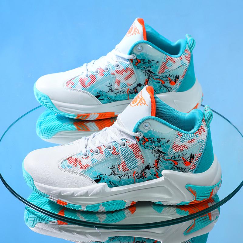 Buty Męskie Outdoor Antypoślizgowe Buty do Koszykówki Wygodne Lekkie Sneakersy Męskie Skórzane Buty Casual Wysokiej Jakości Buty do Tenisa