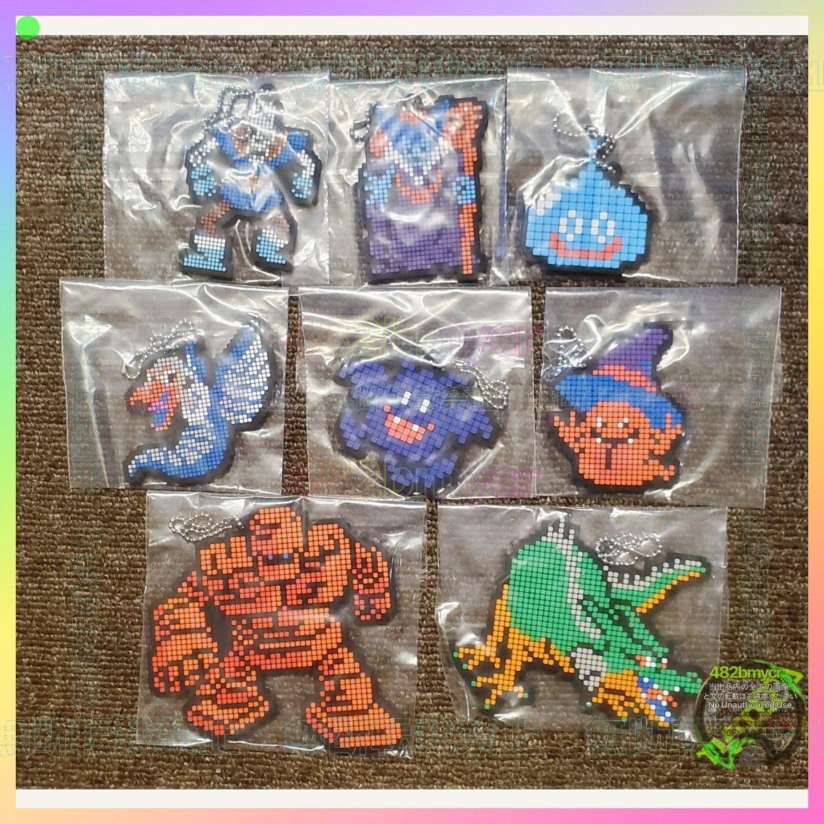 Used [Tube M709] Miscellaneous goods Dragon Quest Fukubikisho Special G Prize Rubber Strap All 8 Types Complete Loto Legend Again Edition