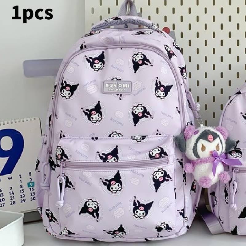 Anime Style Waterproof Nylon Backpack With Expansion For School College Students Special Characters Included
