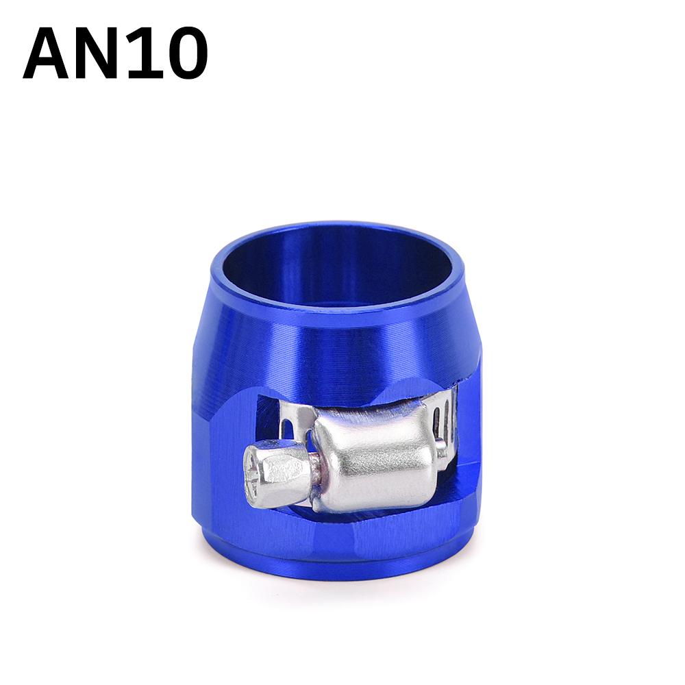 1pcs Hose Clamp AN4 AN6 AN8 AN10 AN12 Fuel Pipe Clip Oil Water Tube Hose Fittings Finisher Clamps Hex Finishers