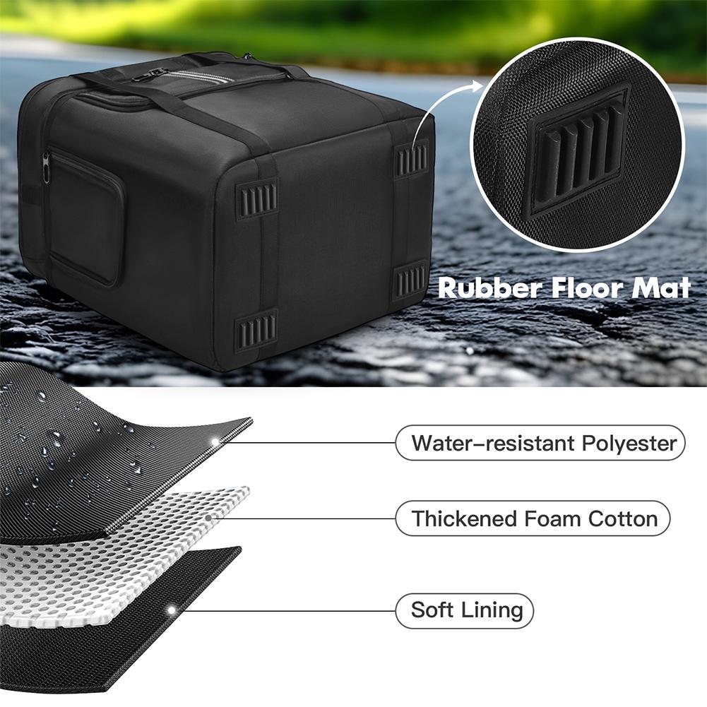 Carrying Case for BLUETTI Portable Power Station AC180 Storage Case Travel Storage Bag Waterproof with Shoulder Strap & Handle