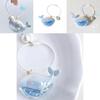 Adorable Whale Keychain Gradual Color Changing Pendant For Decoration
