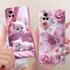 For Vivo V20 SE V2022 Vivo Y70 VivoV20 V2025 Phone Case Luxury Flower Butterfly Cartoon Bow Pattern Back Cover Soft TPU Silicone