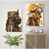 Ukiyo-e Japanese Retro Warrior Animal Portrait Posters Prints Canvas Painting Wall Art Picture Living Room Home Decor