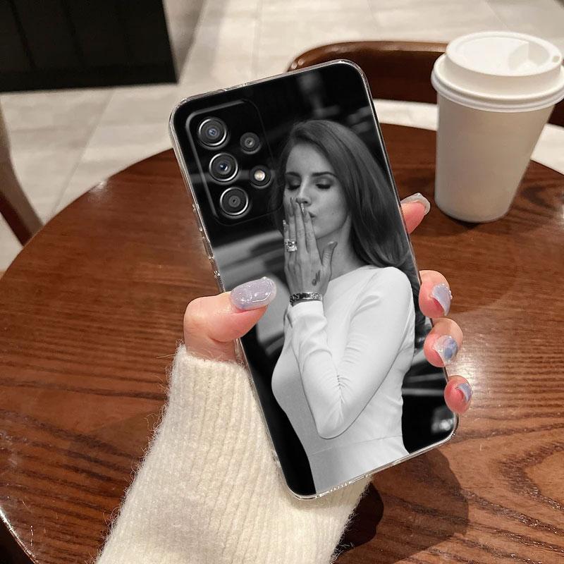 Lana Del Rey Sexy Model For Samsung Galaxy A55 Case A54 A52 A53 5G A15 A14 A13 A23 A51 A34 A35 A33 A32 A72 A71 Clear Phone Cover