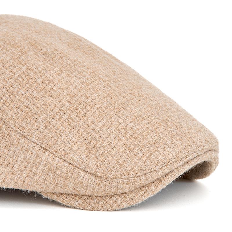 Herren Schiebermütze Herbst Winter Warme Baskenmütze Retro Kappe Britische Zeitungsjungenmütze Malermütze