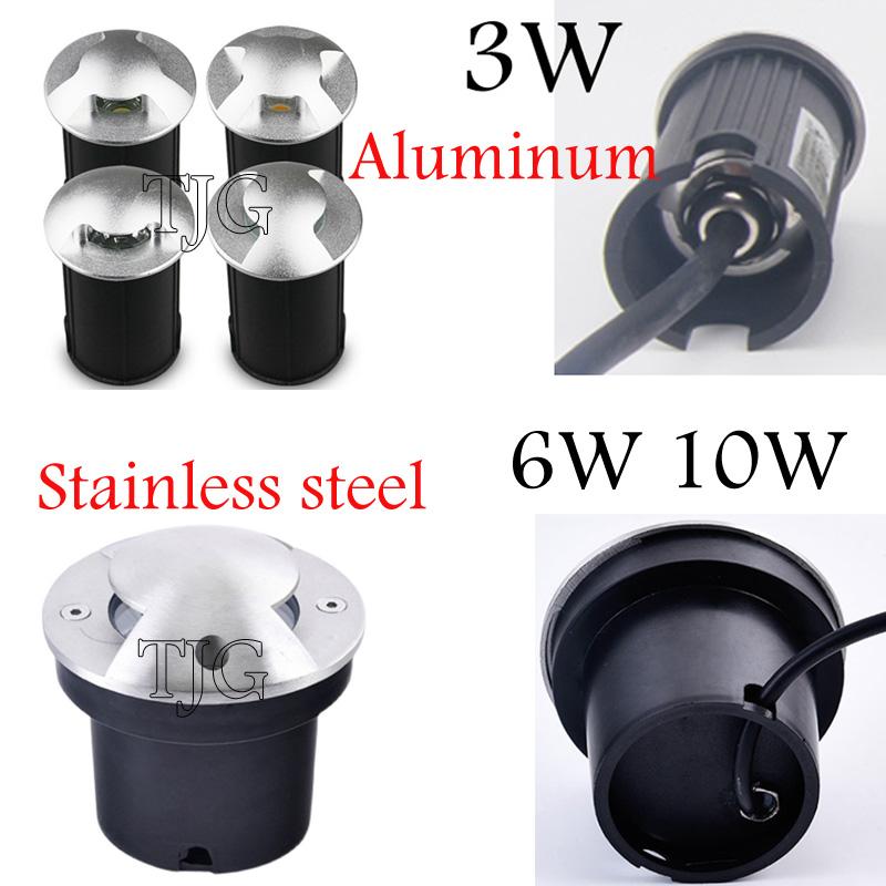 Éclairage Extérieur 10W 6W 3W Jardin Cour Escaliers Sol Terrasse Lampes LED Encastrées Enterrées Spot LED Souterrain AC110 220V