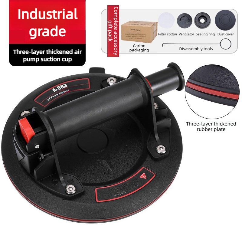 8 Inches Industrial Air Pump Vacuum Powerful Electric Suction Cup Automatic Air Refill Glass Tile Handling Tool Tiling Machine
