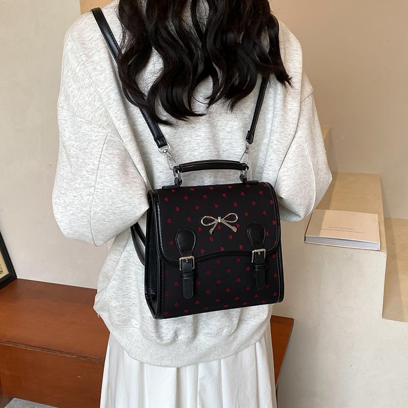 Plecak w stylu college w kropki modny plecak damski letni nowy plecak wszechstronna torba podróżna rekreacyjna