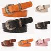 Stylish Vintage Womens Belt With Alloy Buckle And Customizable Fit For Daily Use