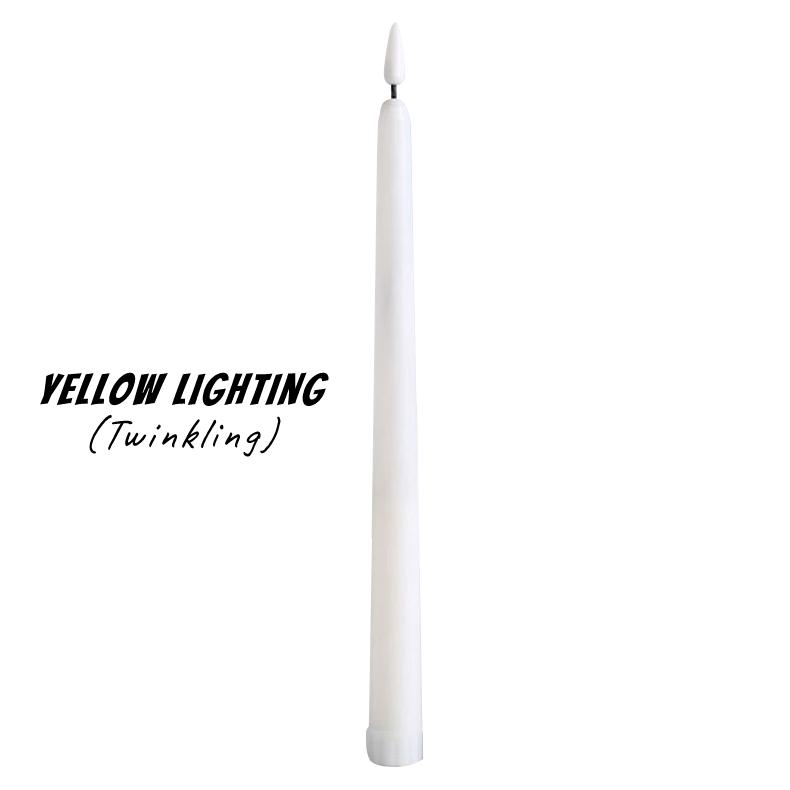 Christmas LED Long Candle Light Remote Control Flame Lamp Warm White Flameless Taper Candles Wedding Party Table Halloween Decor