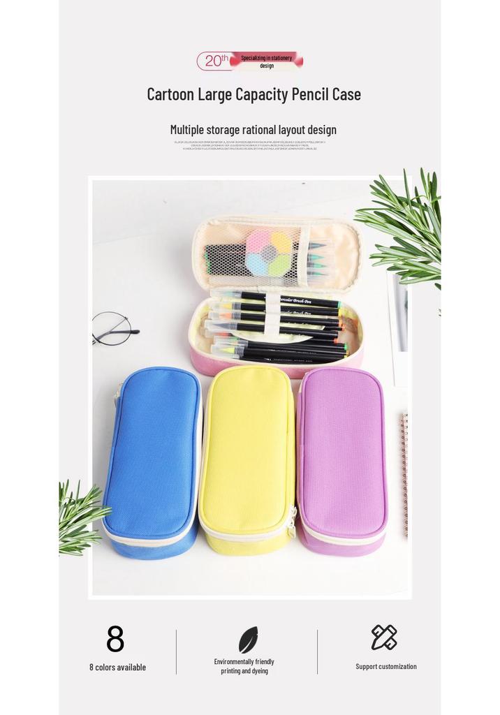 K-pop Demon Hunter Girl Group Pencil Case - Korean Style, Multi-functional Oxford Cloth Stationery Box for Junior & High School Students